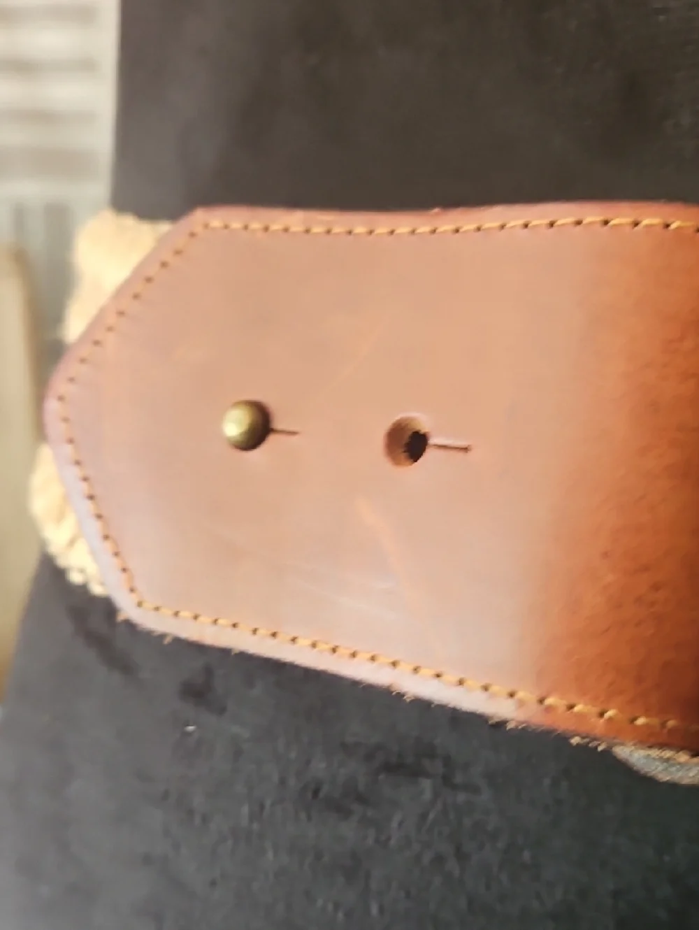 Braided Brown Leather Waist Belt with Knot Closure